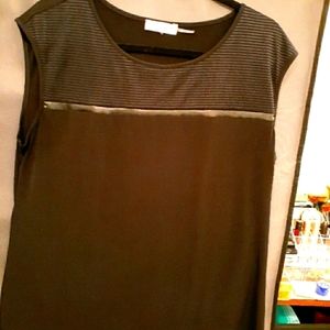 Calvin Klein black sleeveless blouse - #529‎